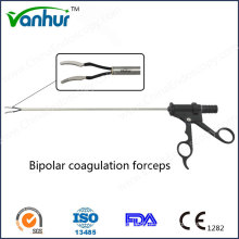 Força de coagulação bipolar laparoscópica cirúrgica, alça de plástico